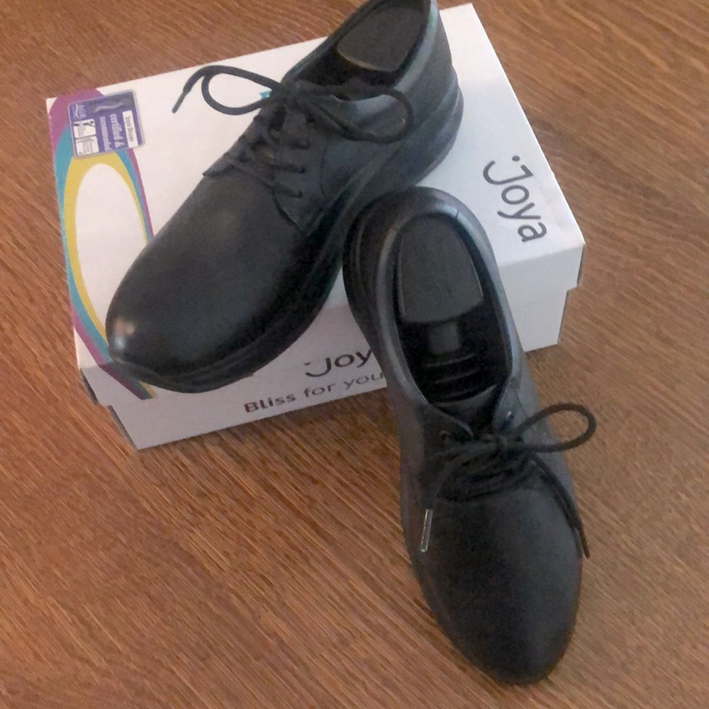 JOYA Budapest Black Leather Shoes
